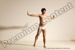 Underwear Martial art Man Asian Moving poses Average Short Black Dynamic poses Academic